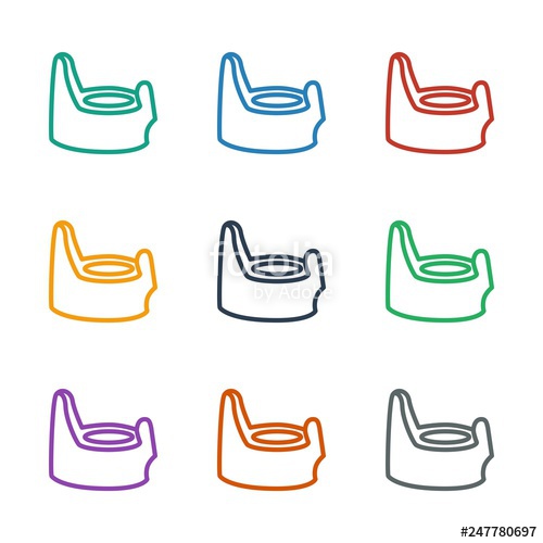 500x500 Baby Potty Icon White Background Stock Image And Royalty Free