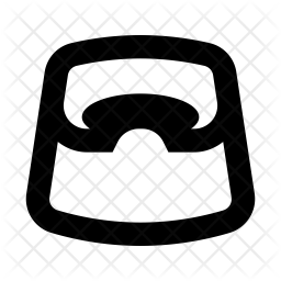 256x256 Baby Potty Icon Of Glyph Style