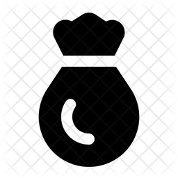 256x256 Gift Pouch Icon Of Glyph Style