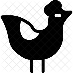 256x256 Poultry Icon Of Glyph Style