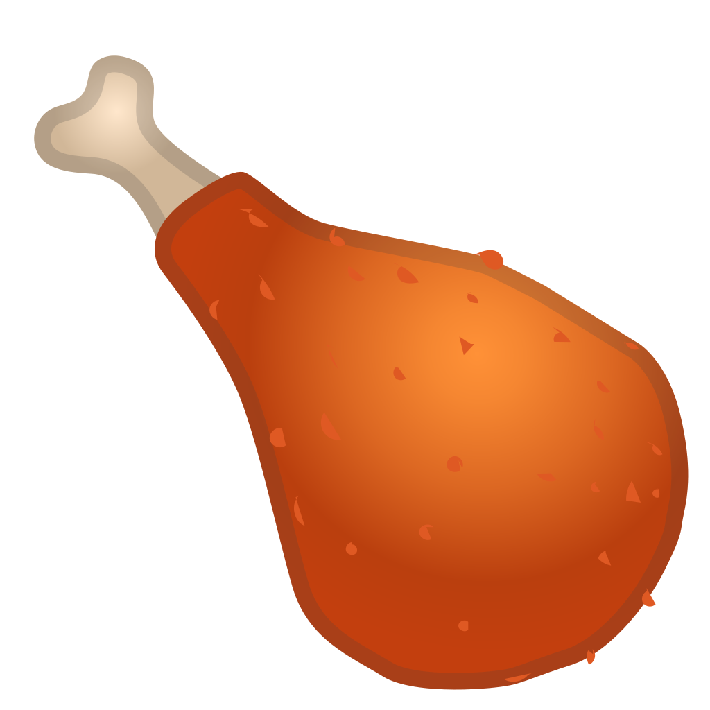 1024x1024 Poultry Leg Icon Noto Emoji Food Drink Iconset Google