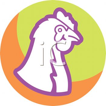 350x350 Chicken Icon For Poultry Symbol