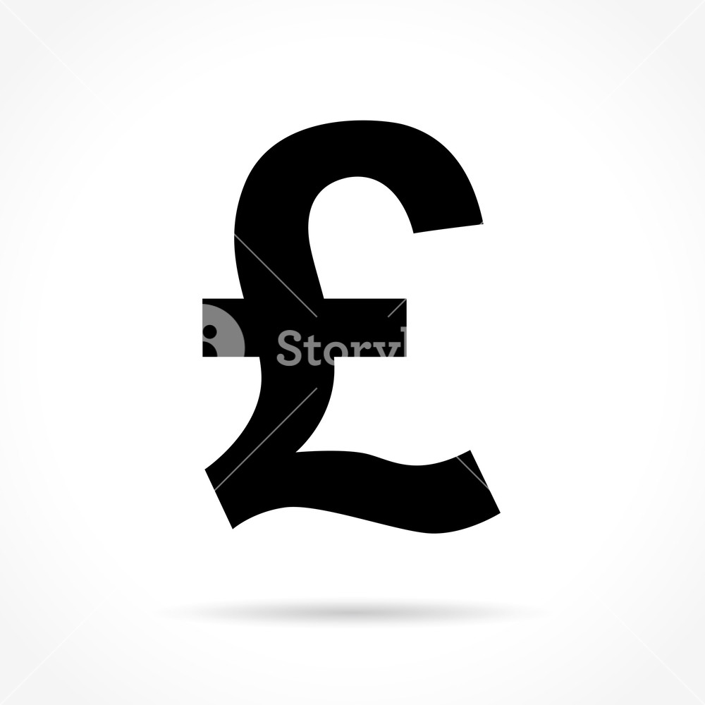 1000x1000 Illustration Of Pound Icon On White Background Royalty Free Stock