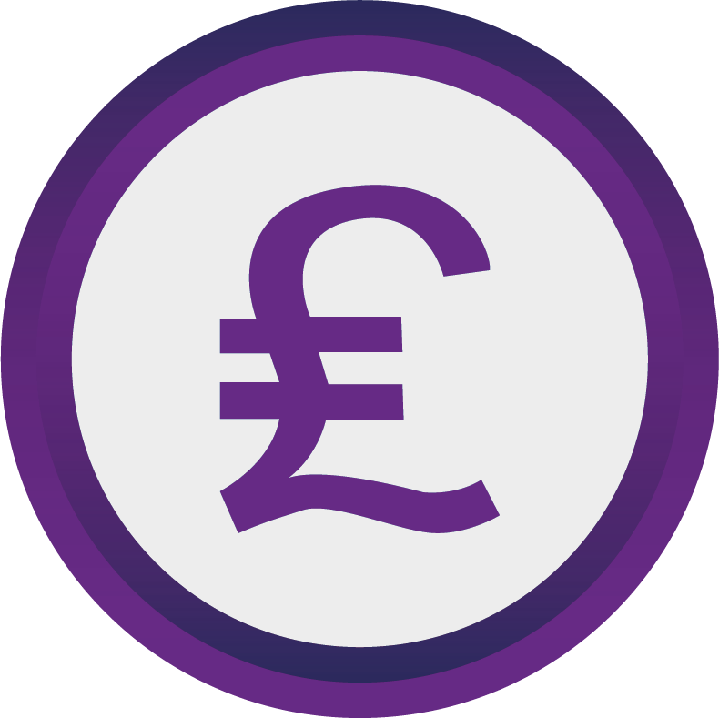 790x789 Purple Pound Icon