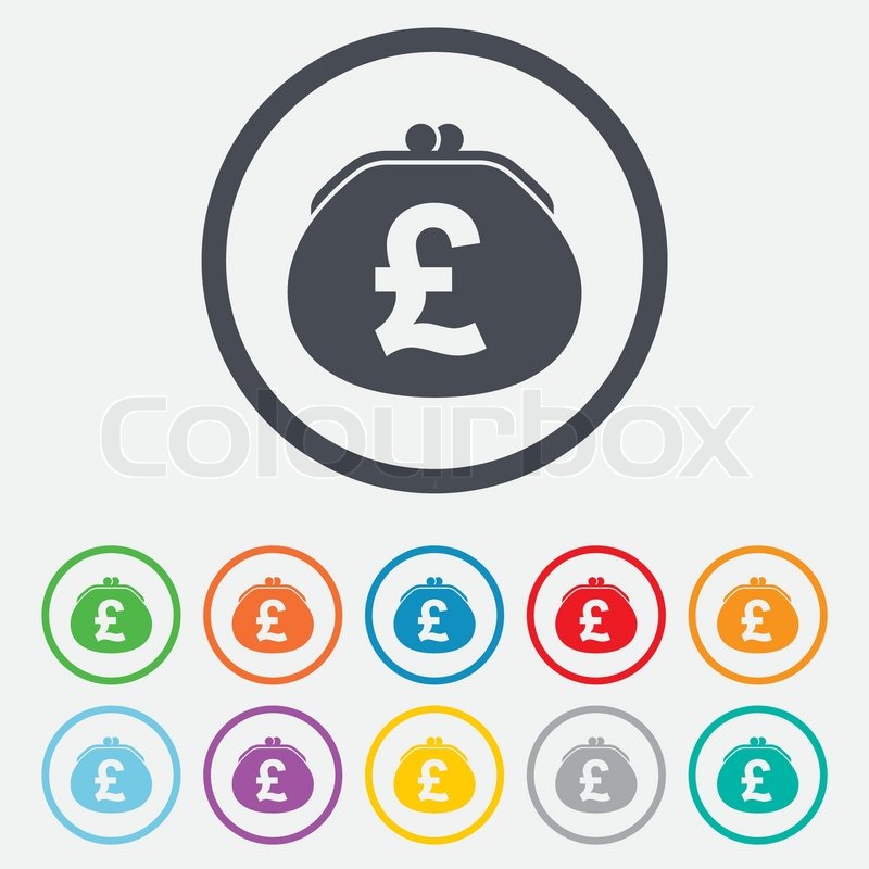 Wallet Pound Sign Icon Cash Bag Stock Vector Colourbox 800x800 Wallet Pound Sign Icon Cash Bag Stock Vector Colourbox