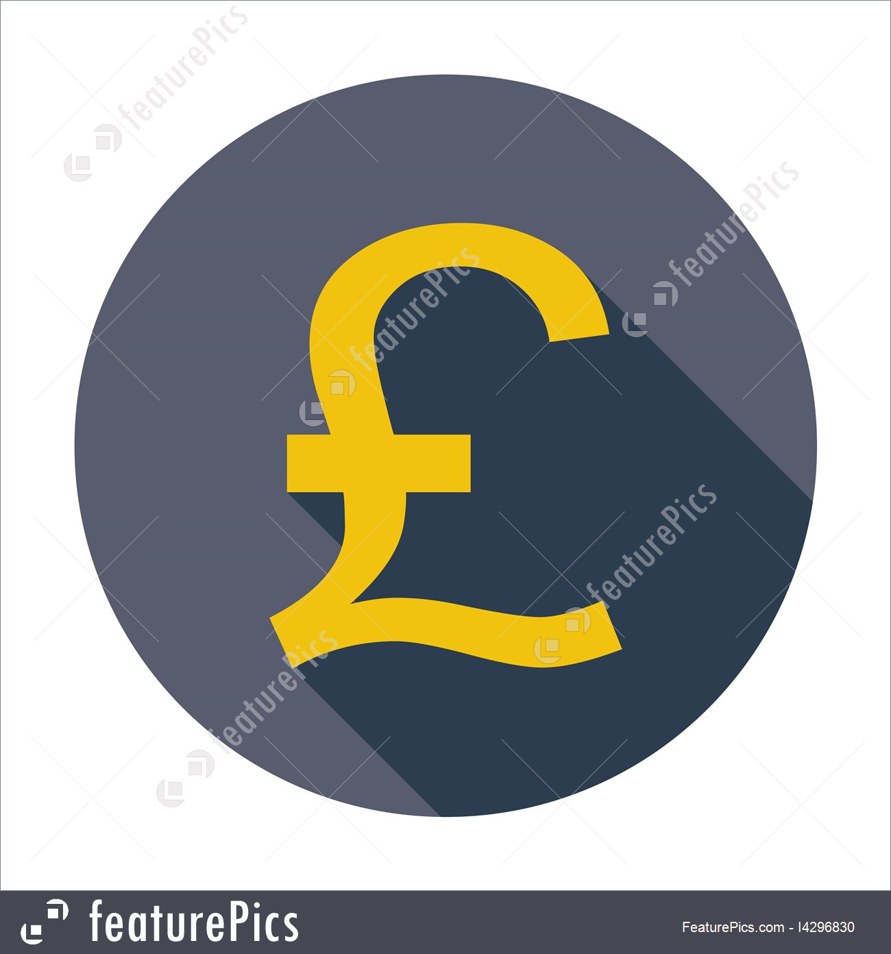 1300x1392 Pound Sterling Icon Stock Illustration