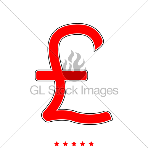 500x500 Pound Sterling It Is Icon Gl Stock Images