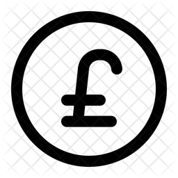 256x256 Pound Sterling Icon Of Line Style