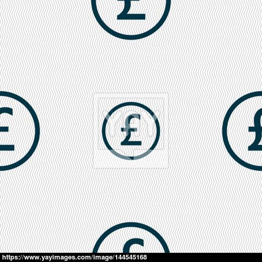 512x512 Pound Sterling Icon Sign Seamless Abstract Background