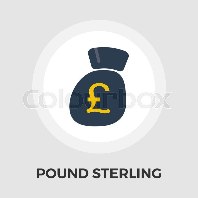 800x800 Pound Sterling Icon Vector Flat Icon Stock Vector Colourbox