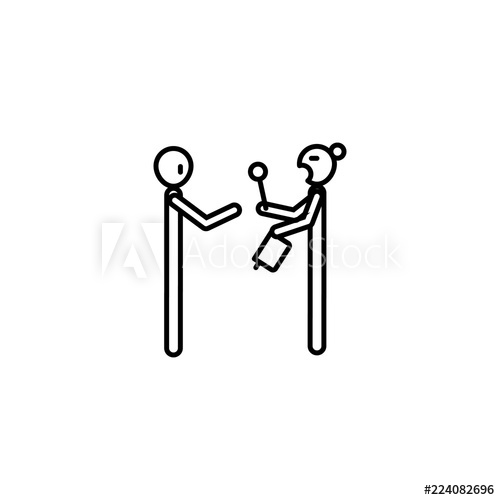 500x500 Poor Man And Poor Woman Icon Element Of Poverty Social Life Icon