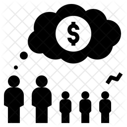 256x256 Poverty Icon Of Glyph Style