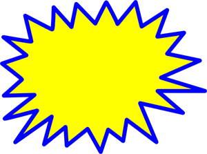 300x223 Yellow Explosion Blank Pow Png, Clip Art For Web