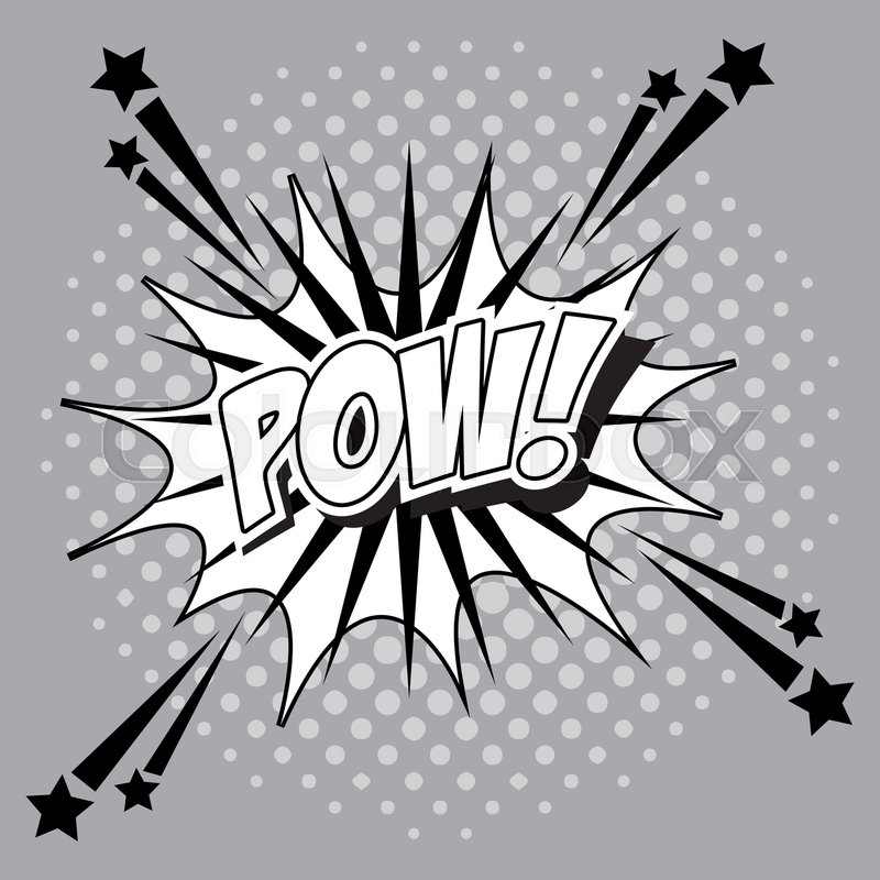 800x800 Bubble Pop Art Of Pow Icon Comic Stock Vector Colourbox