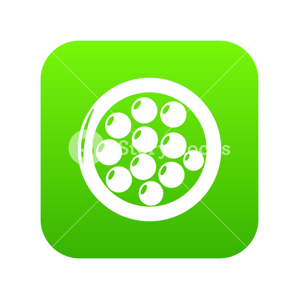 1000x1000 Face Powder Icon Green Vector Isolated On White Background Royalty