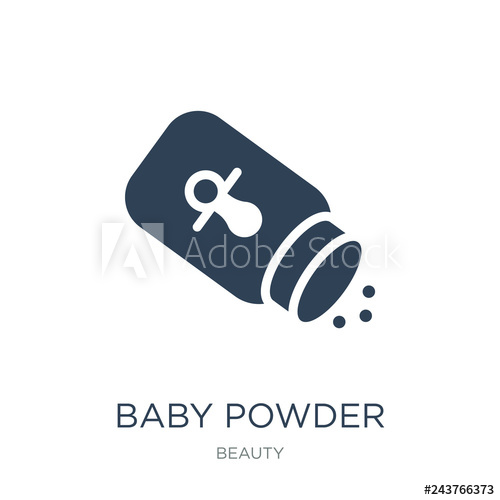 500x500 Baby Powder Icon Vector On White Background, Baby Powder Trendy