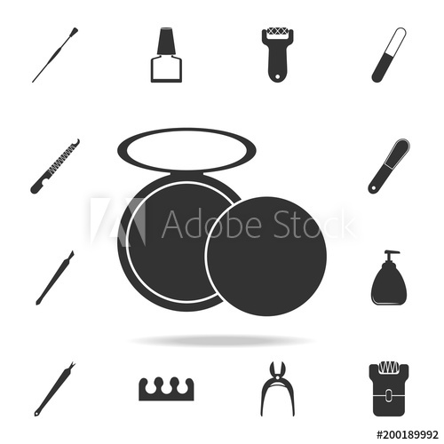 500x500 Powder Icon Detailed Set Of Beauty Salon Icons Premium Quality