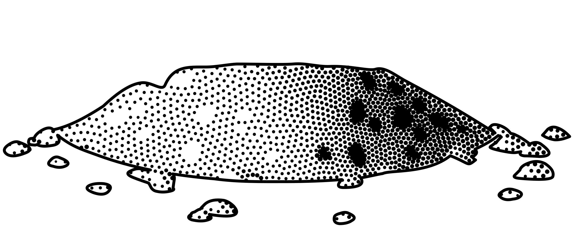 2400x953 Coarse Powder Icons Png