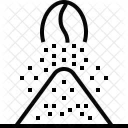 256x256 Coffee Powder Icon Of Line Style