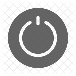 256x256 Power Button Icon Of Glyph Style