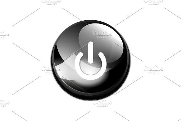 580x387 Power Button Icon, Start Symbol Music Design Power Button