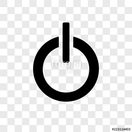 500x500 Power Button Icons Isolated On Transparent Background Modern