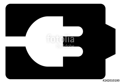 Battery Life Power Cord Icon Stock Image And Royalty Free Vector 500x341 Battery Life Power Cord Icon Stock Image And Royalty Free Vector