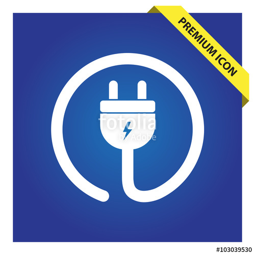 Electrial Plug, Power Cord Icon For Web And Mobile Stock Image 500x500 Electrial Plug, Power Cord Icon For Web And Mobile Stock Image