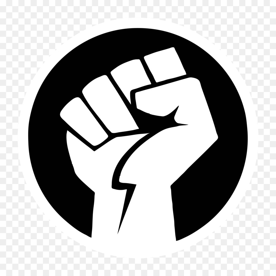 900x900 Black Power Fist Clipart