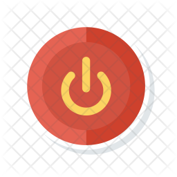 256x256 Power Button Icon Of Flat Style