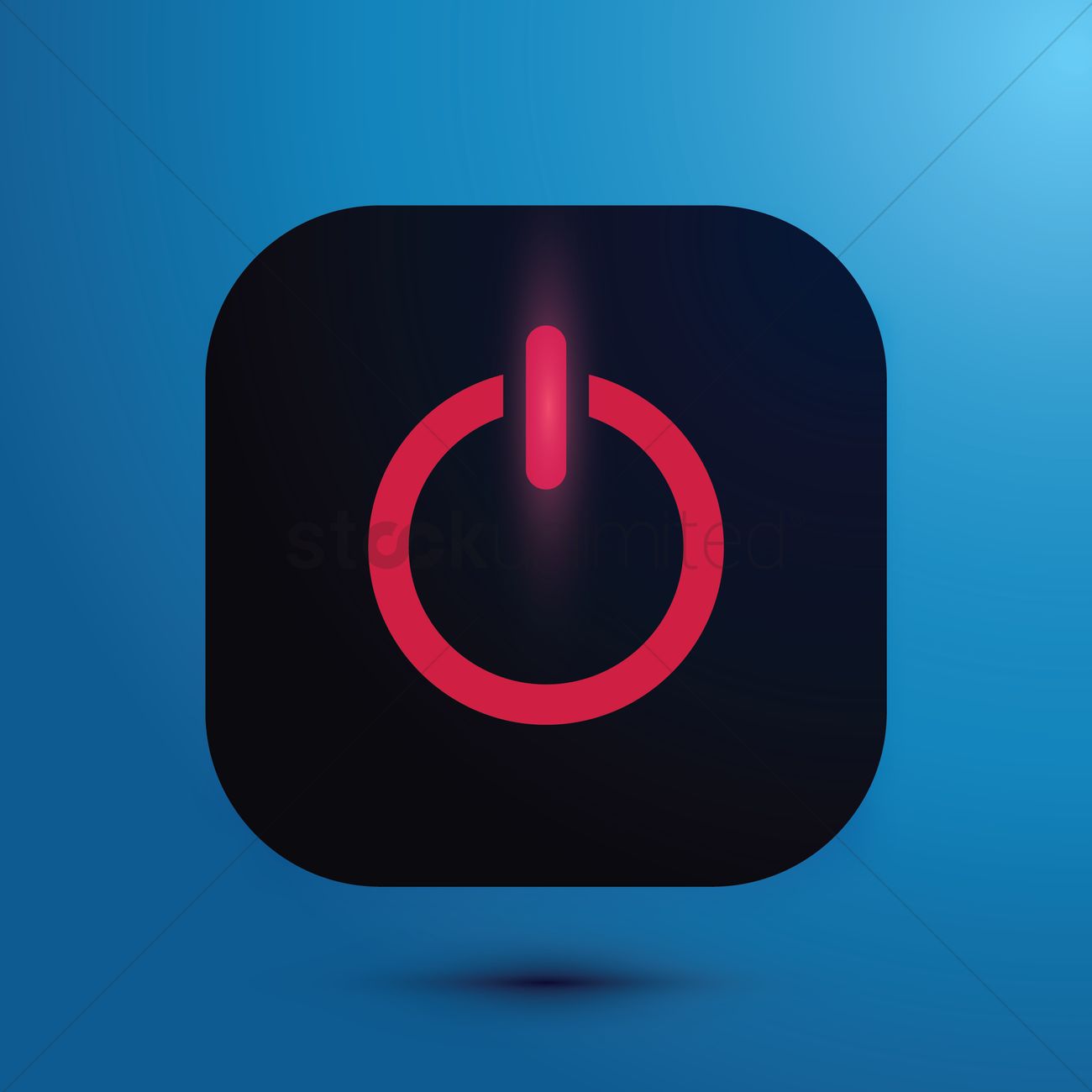 1300x1300 Power Icon Vector Image