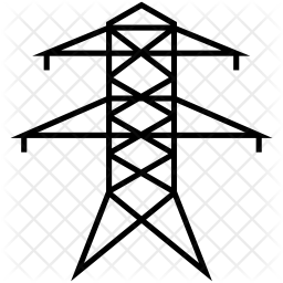 256x256 Power Lines Icon Of Line Style