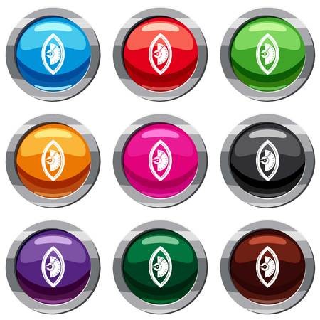 450x450 Hand Power Meter Set Icon Isolated On White Icon Collection