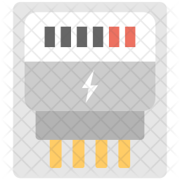 256x256 Power Meter Icon Of Flat Style