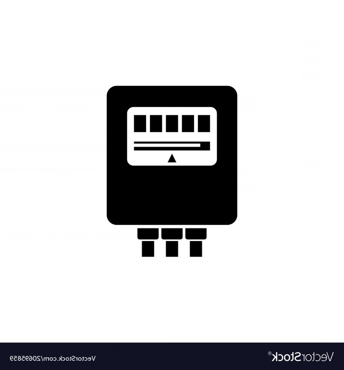 1200x1294 Electric Meter Flat Icon Vector Geekchicpro