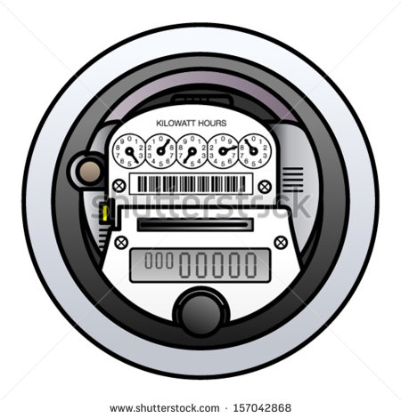 450x470 Electricity Meter Clipart