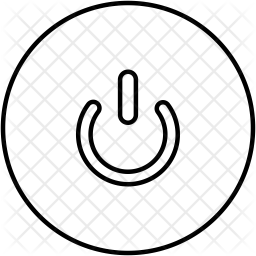 256x256 Power Off Icon Of Line Style