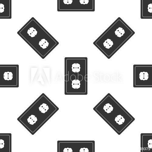 500x500 Electrical Outlet Icon Seamless Pattern On White Background Power