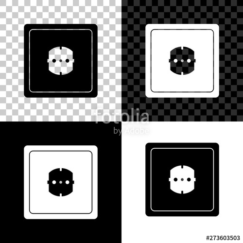 500x500 Electrical Outlet Icon Isolated On Black, White And Transparent