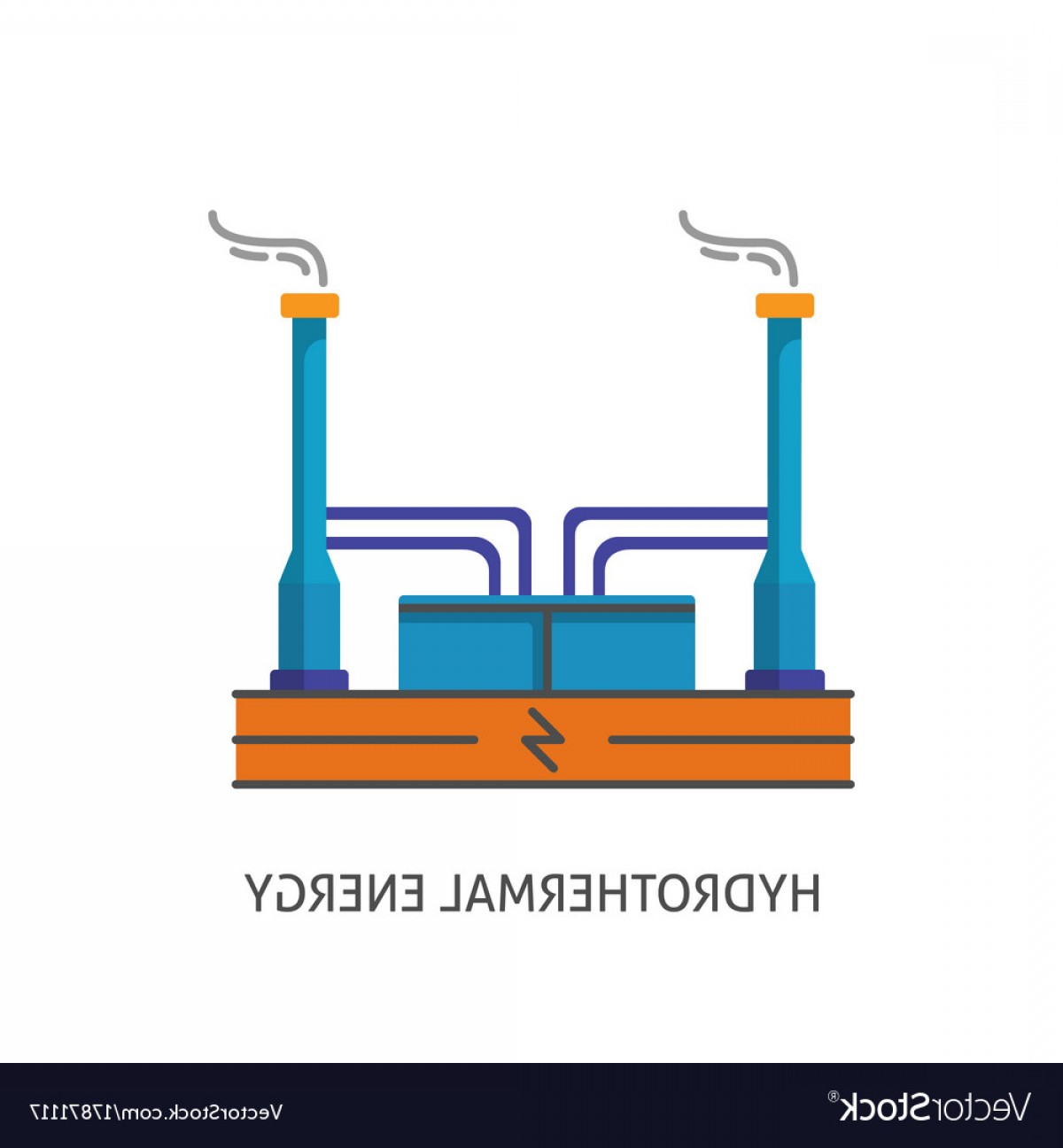 1200x1296 Geothermal Power Plant Icon In Flat Style Vector Soidergi