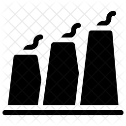 256x256 Power Plant Icon Of Glyph Style