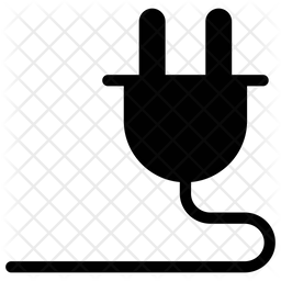 256x256 Power Plug Icon Of Glyph Style