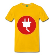 190x190 Electric Power Plug Icon Men's Premium T Shirt Spreadshirt