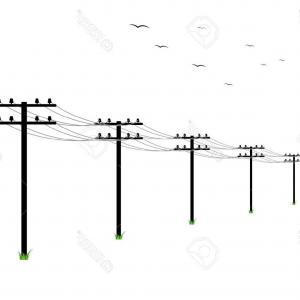 300x300 High Voltage Power Lines Electric Pole Icon On Vector Newwaysys