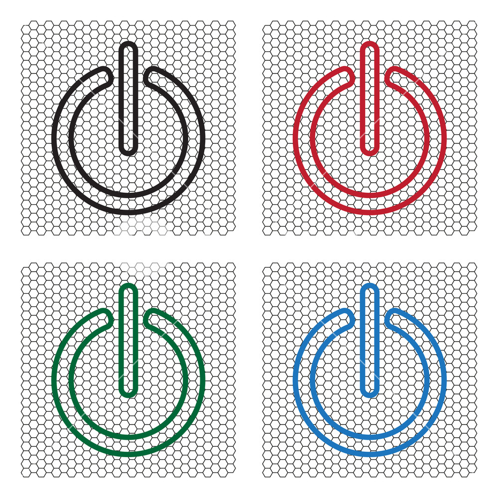 1000x1000 Power Onoff Line Icon Royalty Free Stock Image