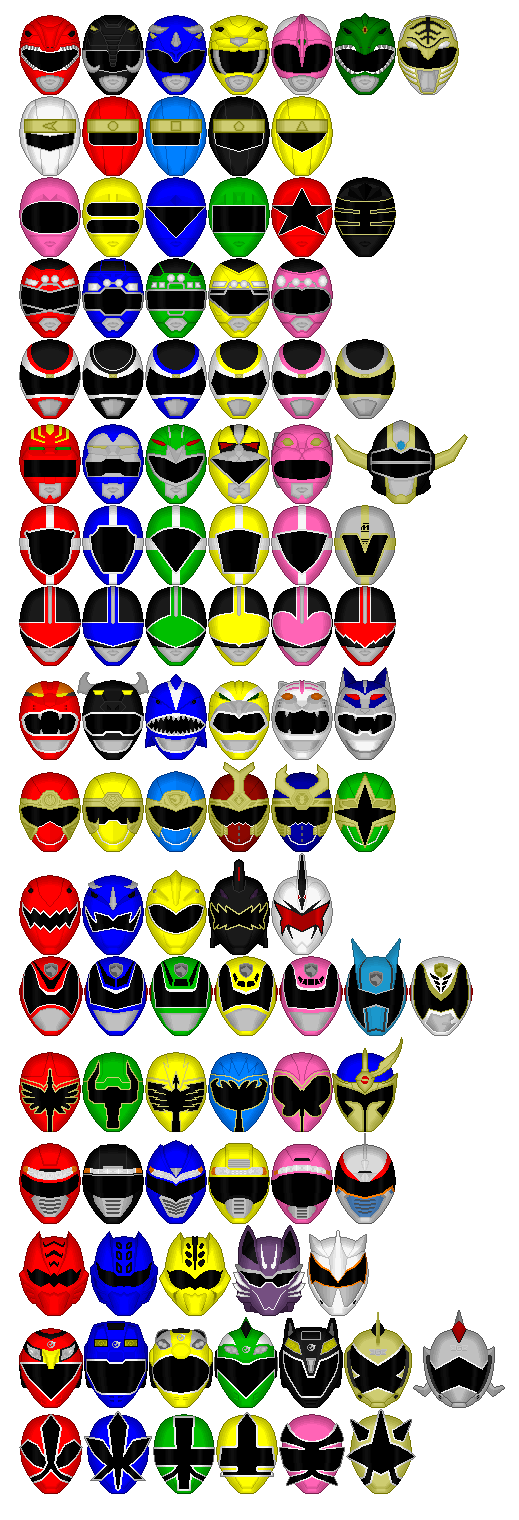 519x1520 Legendary Power Ranger Helmet Icons