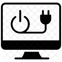 256x256 Power Saving Icon Of Glyph Style