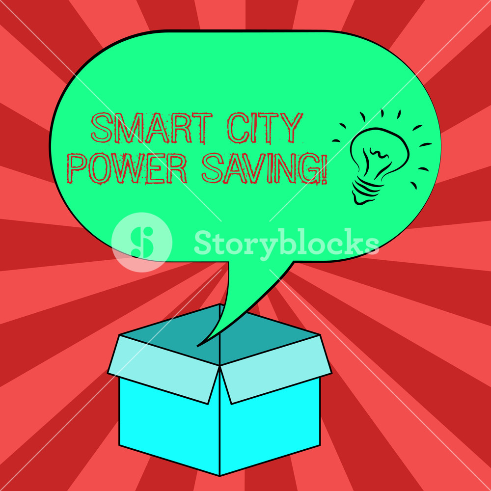 1000x1000 Conceptual Hand Writing Showing Smart City Power Saving Business