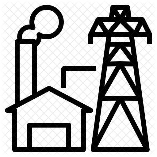 512x512 Power Plant Icon Of Line Style