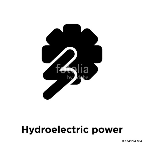 500x500 Hydroelectric Power Station Icon Vector Isolated On White